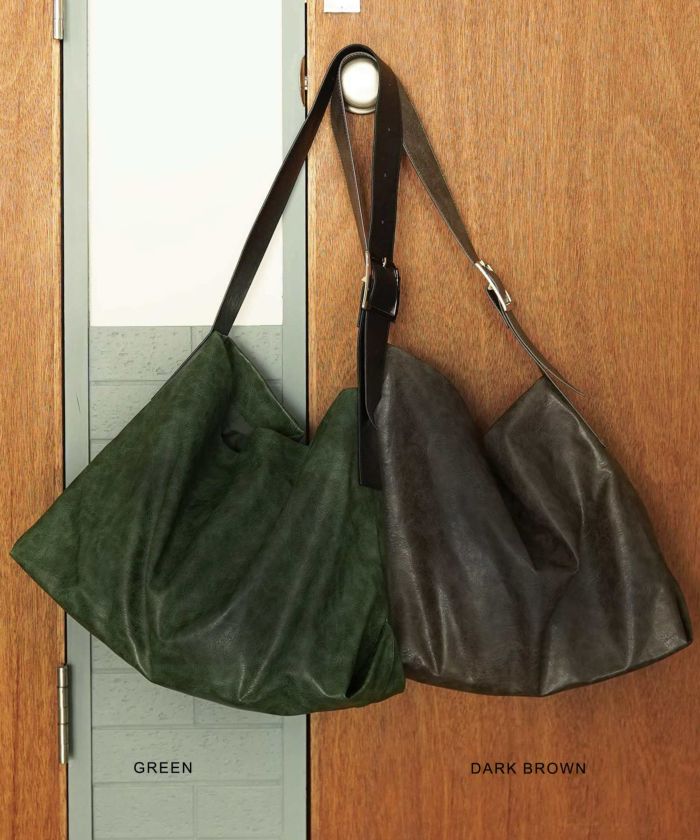 buckle bag (dark brown) *JP