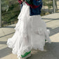 frills tiered sheer skirt (white) *JP