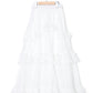 frills tiered sheer skirt (white) *JP