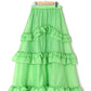 frills tiered sheer skirt (green) *JP