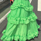 frills tiered sheer skirt (green) *JP