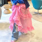 frills tiered sheer skirt (pink) *JP