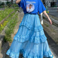 frills tiered sheer skirt (blue) *JP