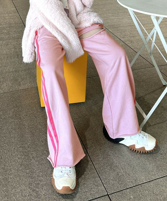 damage sweatpants (pink) *JP