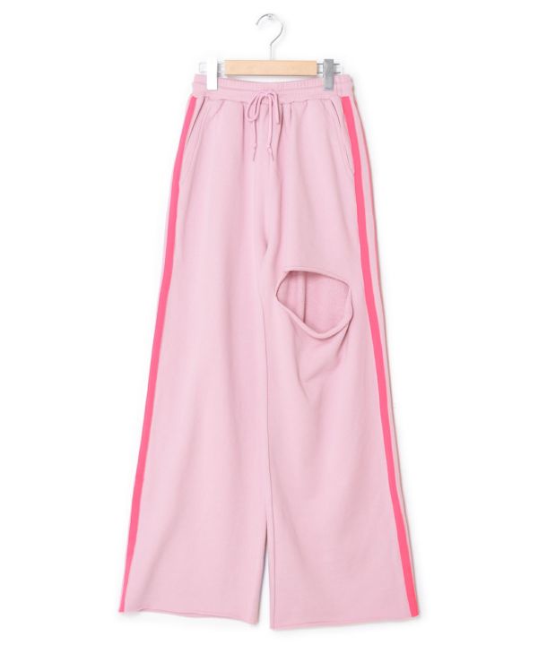 damage sweatpants (pink) *JP