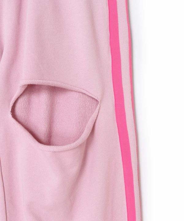 damage sweatpants (pink) *JP