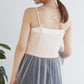 half tulle cami dress (white)*JP