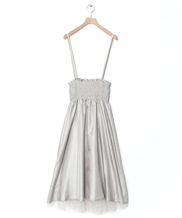 tulle reversible dress (grey) *JP