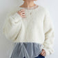 shirring tulle top (white) *JP