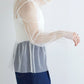 shirring tulle top (white) *JP