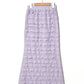 ruffle long tight skirt (lavender) *JP