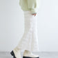 ruffle long tight skirt (white) *JP