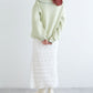 ruffle long tight skirt (white) *JP