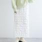 ruffle long tight skirt (white) *JP