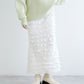 ruffle long tight skirt (white) *JP