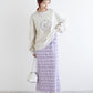 ruffle long tight skirt (lavender) *JP