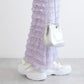 ruffle long tight skirt (lavender) *JP