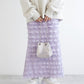 ruffle long tight skirt (lavender) *JP