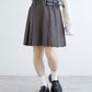 pleated skirt with belt (grey) *JP