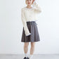 pleated skirt with belt (grey) *JP