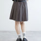 pleated skirt with belt (grey) *JP