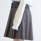 pleated skirt with belt (grey) *JP