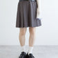 pleated skirt with belt (grey) *JP