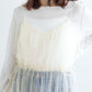 tulle cami dress top set (ivory) *JP