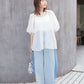 organdy volume blouse (white) *JP