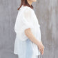 organdy volume blouse (white) *JP