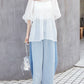 organdy volume blouse (white) *JP