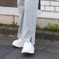 hem slit denim pants (sax blue) *JP