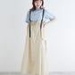 2way nylon gathered skirt (ecru) *JP