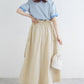 2way nylon gathered skirt (ecru) *JP