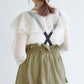 2way nylon gathered skirt (khaki) *JP