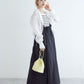 2way nylon gathered skirt (black) *JP