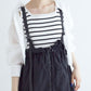 2way nylon gathered skirt (black) *JP