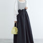 2way nylon gathered skirt (black) *JP