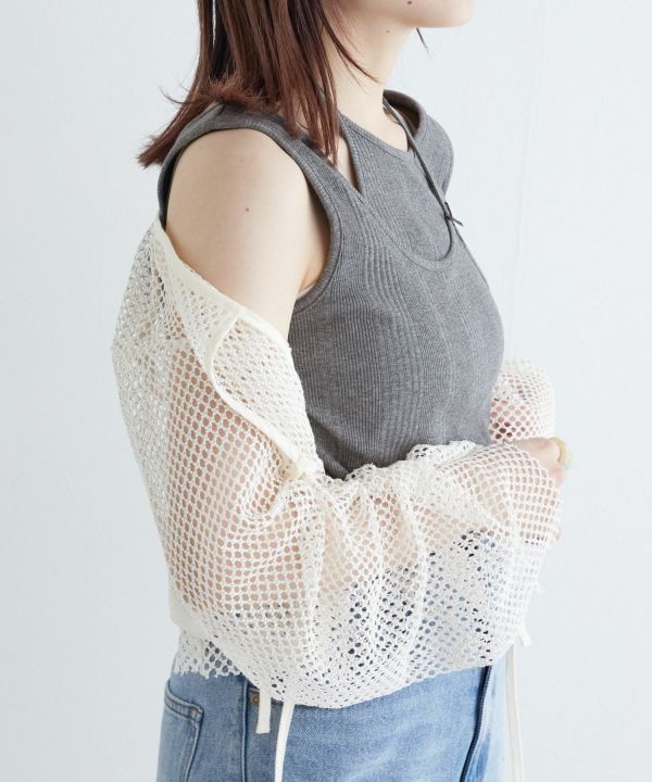 teleco layered tank top (charcoal) *JP