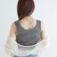 teleco layered tank top (charcoal) *JP