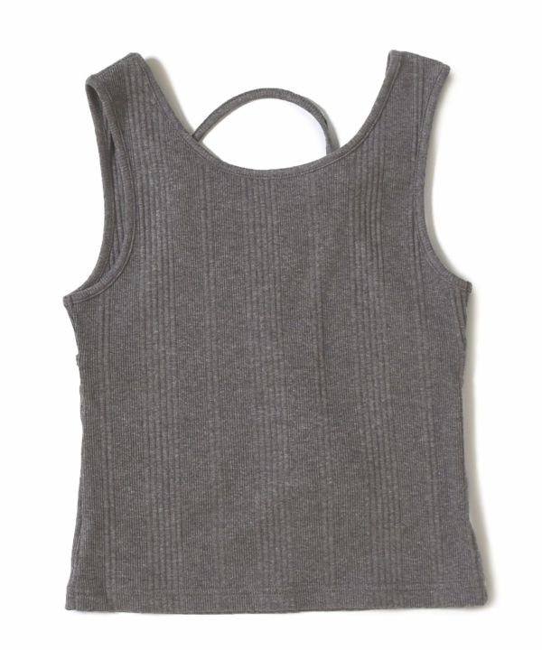 teleco layered tank top (charcoal) *JP