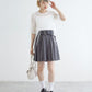 front draw sheer top (white) *JP