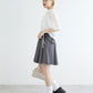 front draw sheer top (white) *JP