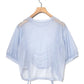 front draw sheer top (blue) *JP