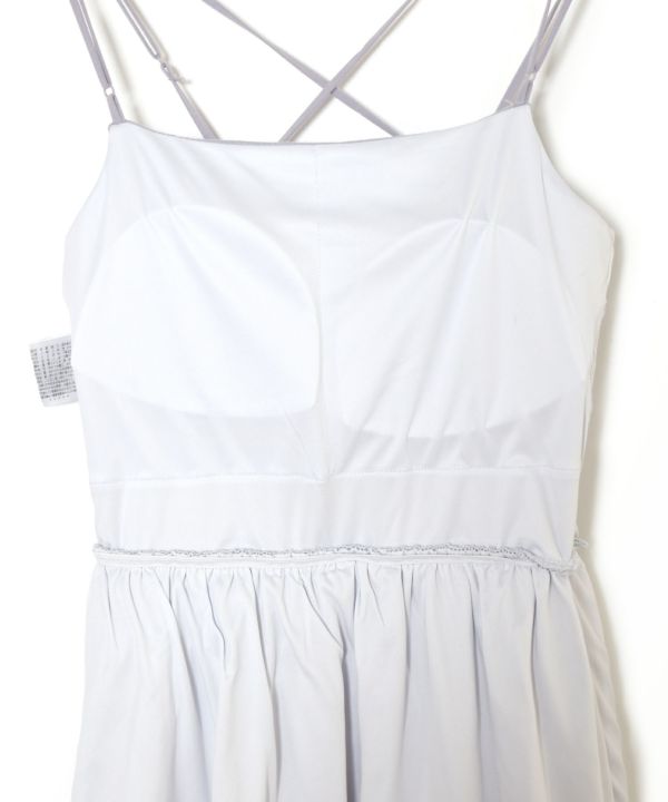 back cross cami dress (blue) *JP