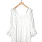 2way frilled collar top (white) *JP