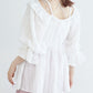 2way frilled collar top (white) *JP