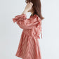 2way frilled collar top (coral pink) *JP