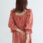 2way frilled collar top (coral pink) *JP