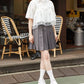 tee with frill cami (white) *JP